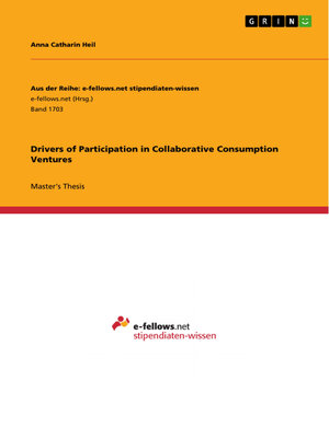 cover image of Drivers of Participation in Collaborative Consumption Ventures